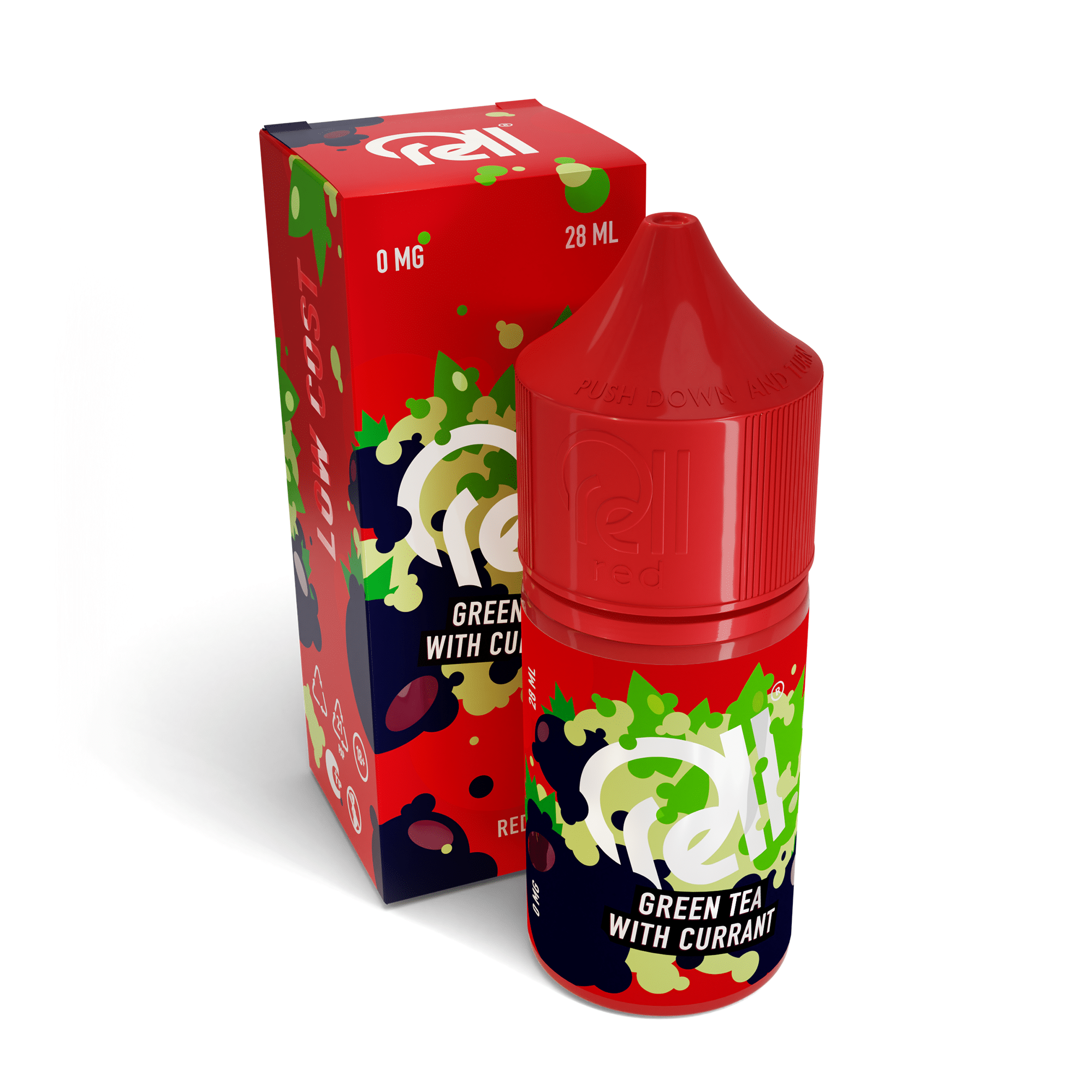 Жидкость Rell Low Cost - Green Tea With Currant 28 мл 0 мг