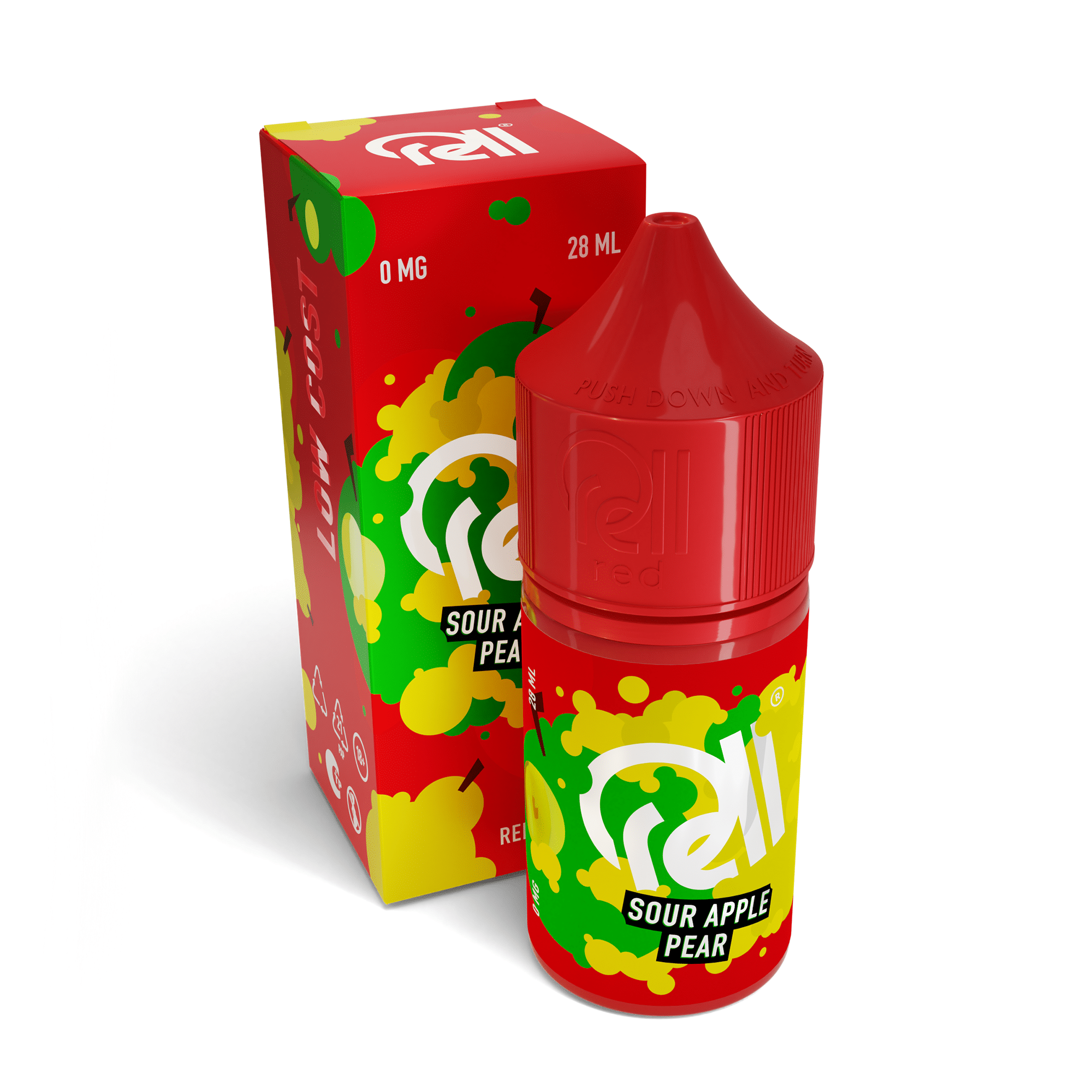 Жидкость Rell Low Cost - Sour Apple Pear 28 мл 0 мг