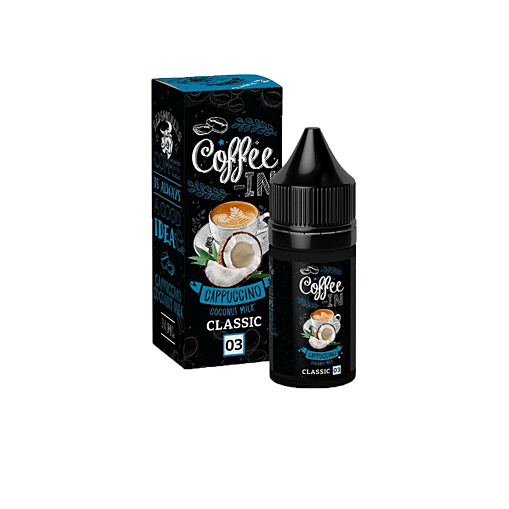 Жидкость Coffee-In Classic - Cappuchino & Coconut Milk 30 мл 3 мг