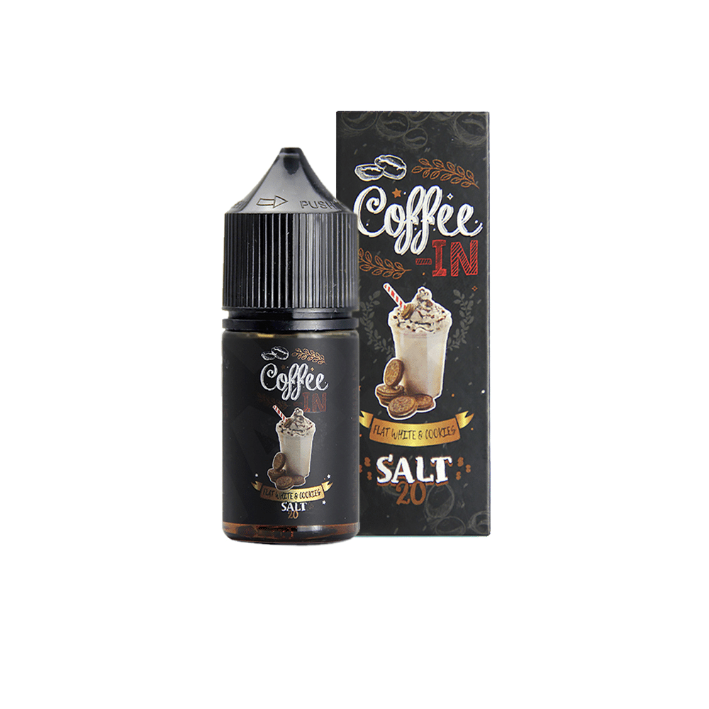 Жидкость Coffee In Salt - Flat White & Cookies 20 мг
